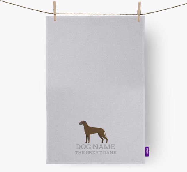 Personalized '{dogsName} The {breedFullName}' Dish Towel